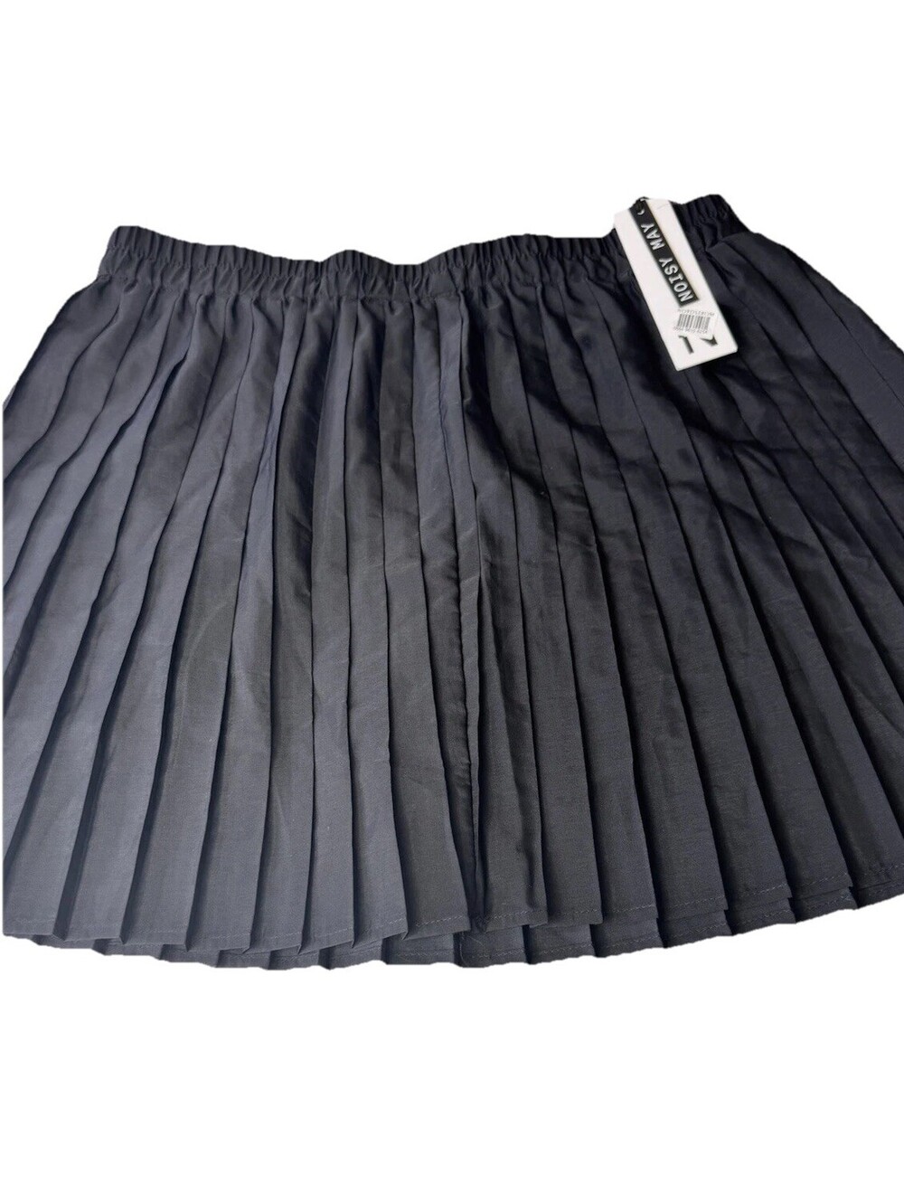 Noisy May Black Pleated Skirt Womens L NWT Dark Fairy Preppy Classic Soft Grunge
